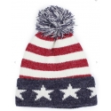 Ladies' Striped Top Beanie