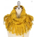 Ladies' Mustard Tube Scarf