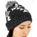 Ladies' Black Aztec Beanie