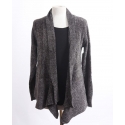 Ladies' Charcoal Chenille Cardigan