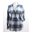 Ladies' Plaid Roll Tab Pullover