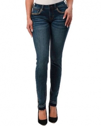 Grace in LA Ladies' Embelished Pocket Edge Skinny