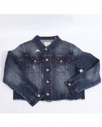 Grace in LA Ladies' Raw Edge Denim Jacket