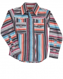 Cowgirl Hardware® Girls' Serape LS Snap Shirt