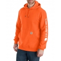 Carhartt® Men's Midweight Sleeve Logo Hoodie - Big and Tall