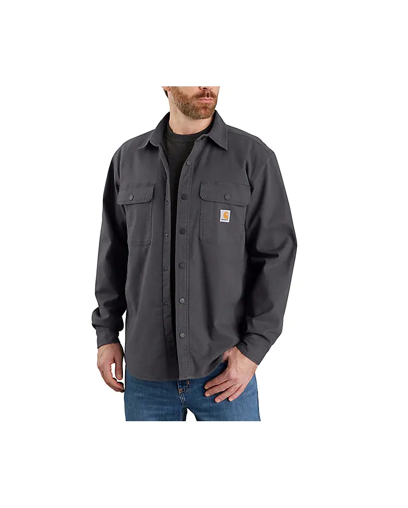 Carhartt® Men's Fleece Lined RF Canvas Shirt Jac - Fort Brands