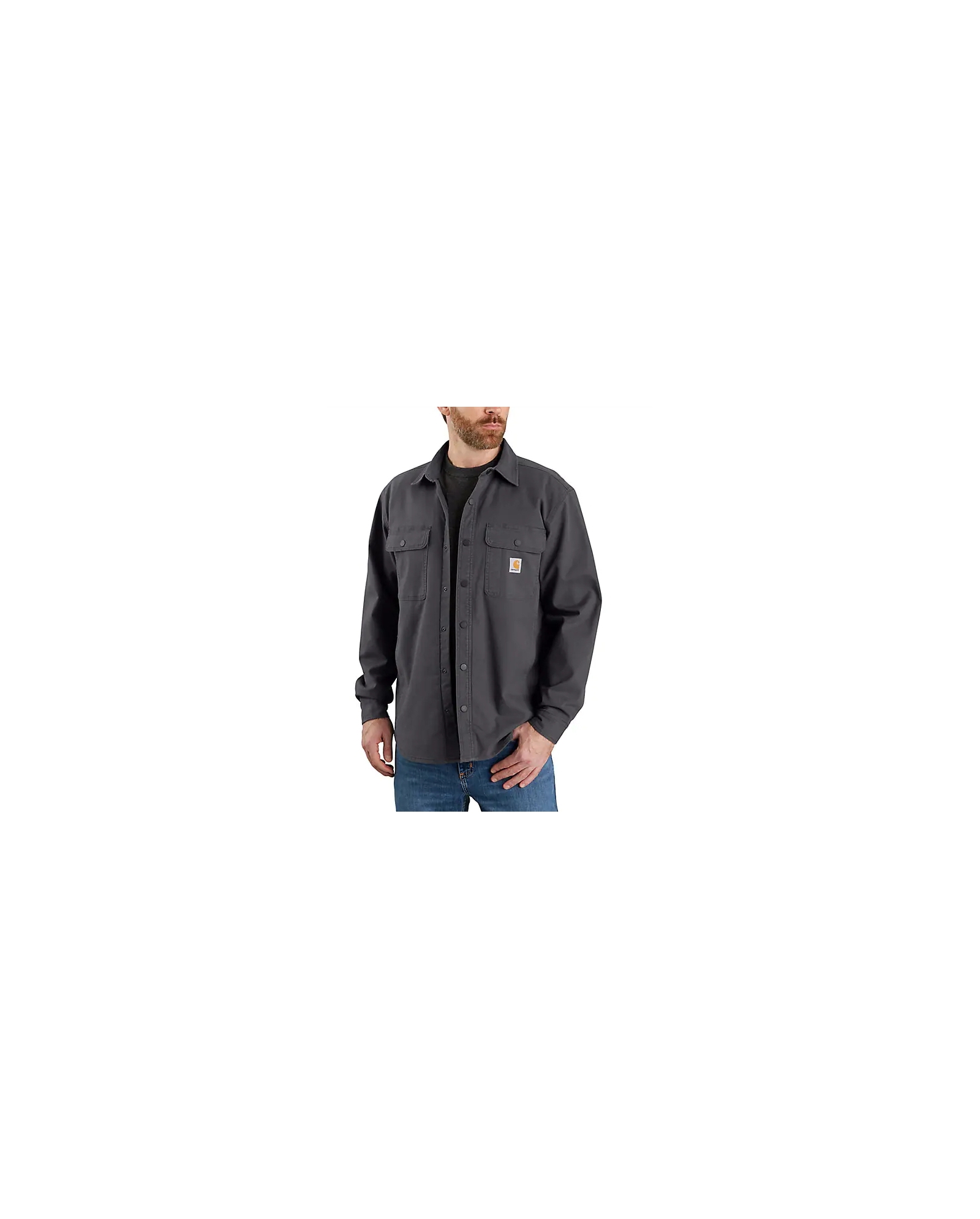 Carhartt® Men's Fleece Lined RF Canvas Shirt Jac - Big and Tall