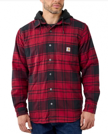Carhartt® Men's Fleece Lined RF Hooded Flannel