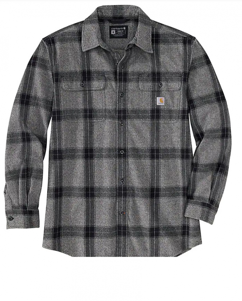 Carhartt Men s Heavyweight LS Flannel Shirt Fort Brands
