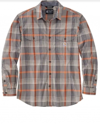 Carhartt® Men's Lightweight RF LS Plaid Shirt - Big and Tall