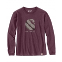 Carhartt® Ladies' LS Sleeve Logo Tee