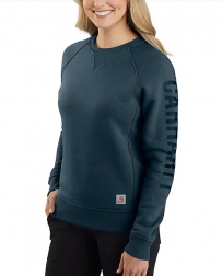 Carhartt® Ladies' Sleeve Logo Crew Sweatshirt