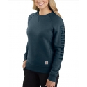 Carhartt® Ladies' Sleeve Logo Crew Sweatshirt