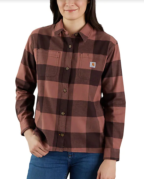 Carhartt Work In Progress Witten Buffalo Check Cotton Button