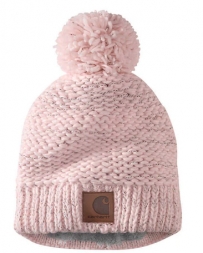 Carhartt® Ladies' Rib Knit Sherpa Lined Pom Pom