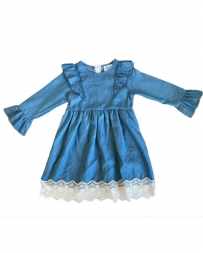 Girls' Inf/Tdlr Denim & Lace Dress