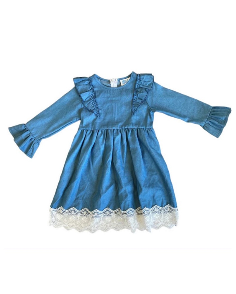 Girls' Inf/Tdlr Denim & Lace Dress - Fort Brands