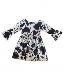 Girls' Inf/Tdlr Cowprint Bell Sleeve Dress