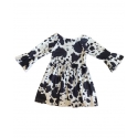 Girls' Inf/Tdlr Cowprint Bell Sleeve Dress