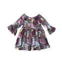 Girls' Inf/Tdlr Cowboy Boot Bell Sleeve Dress