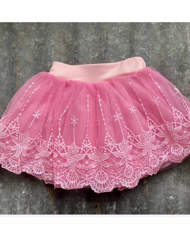 Girls Toddler Pink Chiffon Skirt Fort Brands