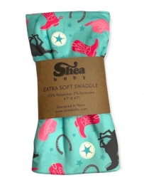 Turquoise Cowgirl Swaddle