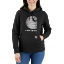 Carhartt® Ladies' Midweight Logo Hoodie