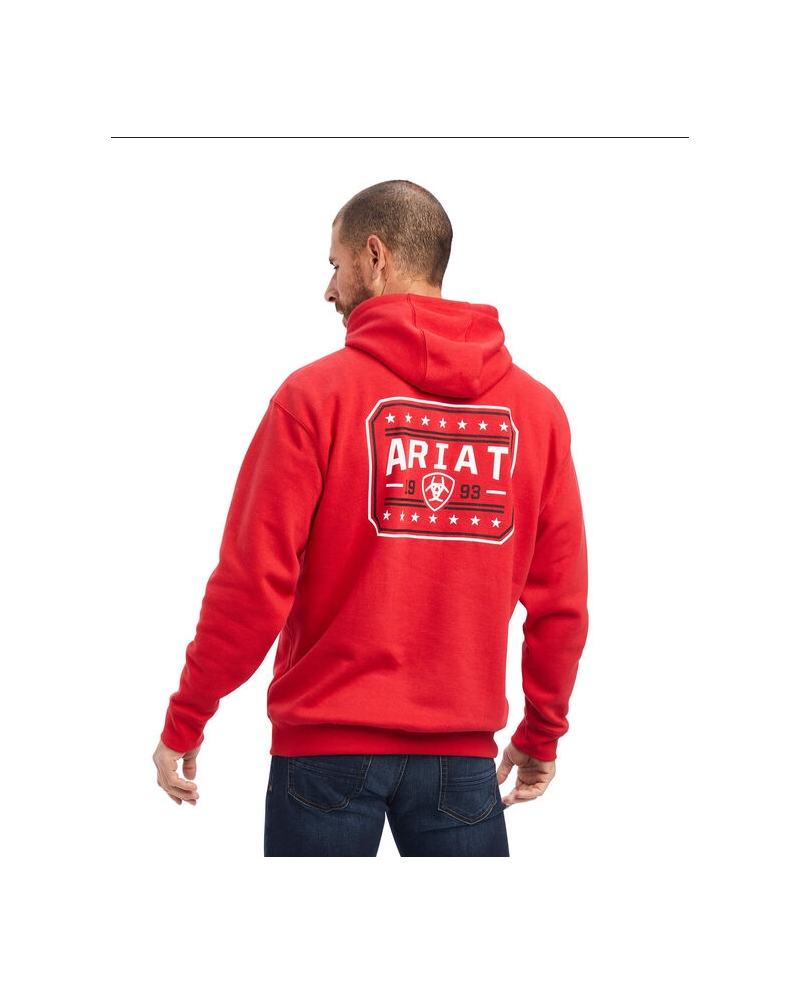 Ariat Men s Red Logo Hoodie Fort Brands
