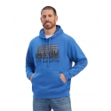 Ariat® Men's Logo Hoodie Blue