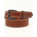 3D Belt Company® Men's Double Stitch Brown Belt