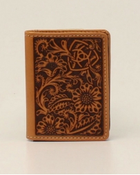 Ariat® Men's Bi Fold Tooled Leather Wallet