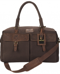 Ariat® Leather/Canvas Duffle Bag