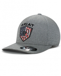 Ariat® Men's Grey Vented Snapback