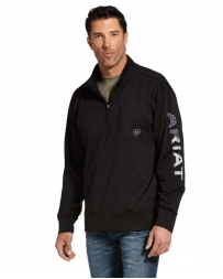 Ariat® Men's Team Logo 1/4 Zip Black