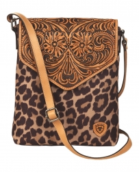 Ariat® Ladies' Tooled Leather Leopard Bag