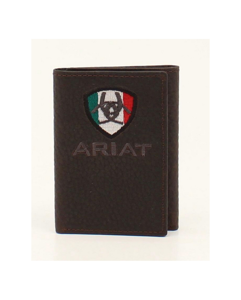 Ariat® Men's Trifold Mex Flag Wallet Fort Brands