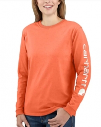 Carhartt® Ladies' LS Sleeve Logo Tee