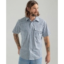 Wrangler® Men's Wrinkle Resist SS Plaid Shirt