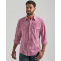 Wrangler® Men's Wrinkle Resistant LS Plaid Snap