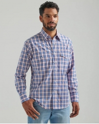 Wrangler® Men's Wrinkle Resistant LS Plaid Snap