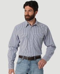 Wrangler® Men's Wrinkle Resistant LS Stripe