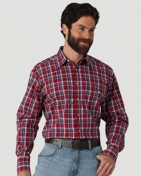 Wrangler® Men's Wrinkle Resistant LS Plaid