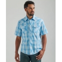 Wrangler® Men's WFS SS Plaid Snap