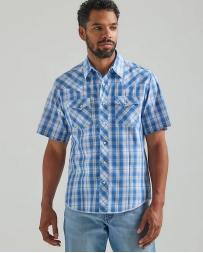 Wrangler® Men's WFS SS Plaid Snap