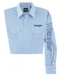 Wrangler® Men's Western Logo LS Shirt