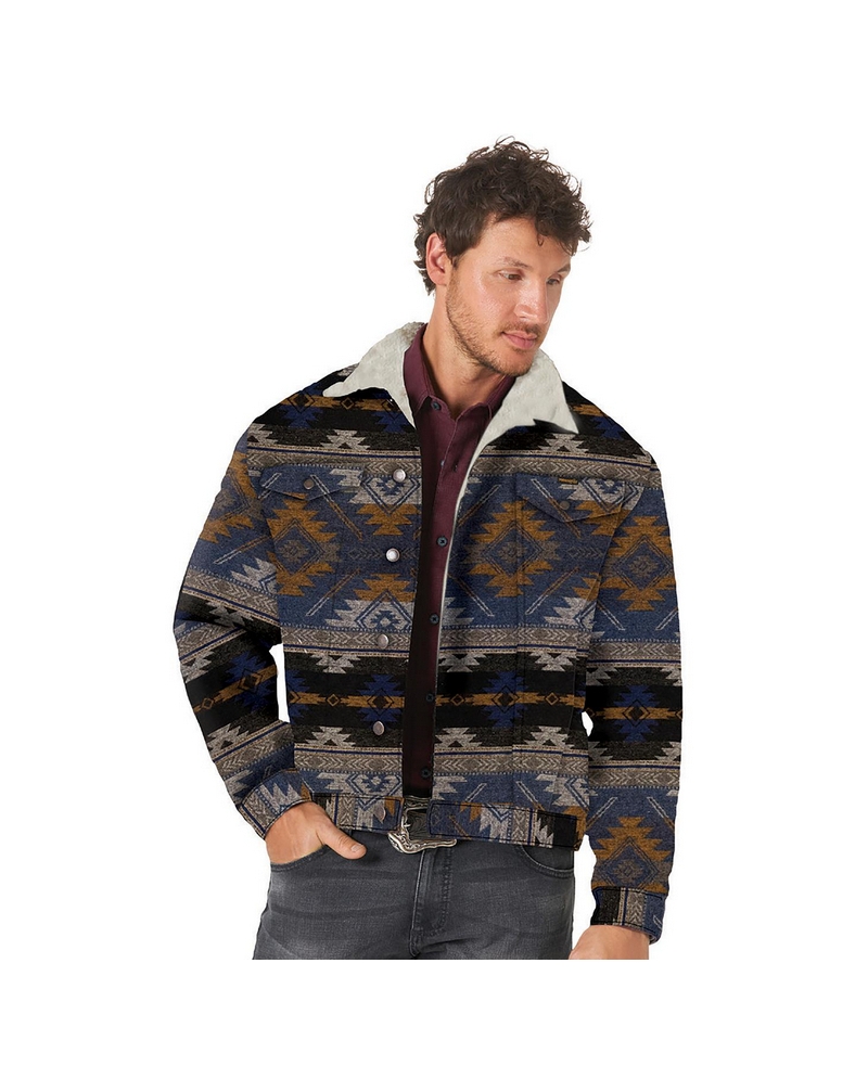Wrangler® Men's Jaquard Sherpa Lined Jacket - Fort Brands