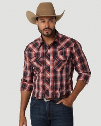 Wrangler® Men's Fashion Snap LS Plaid