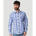 Wrangler® Men's Fashion Snap LS Plaid