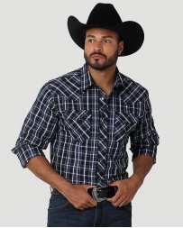 Wrangler® Men's Fashion Snap LS Plaid