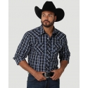 Wrangler® Men's Fashion Snap LS Plaid